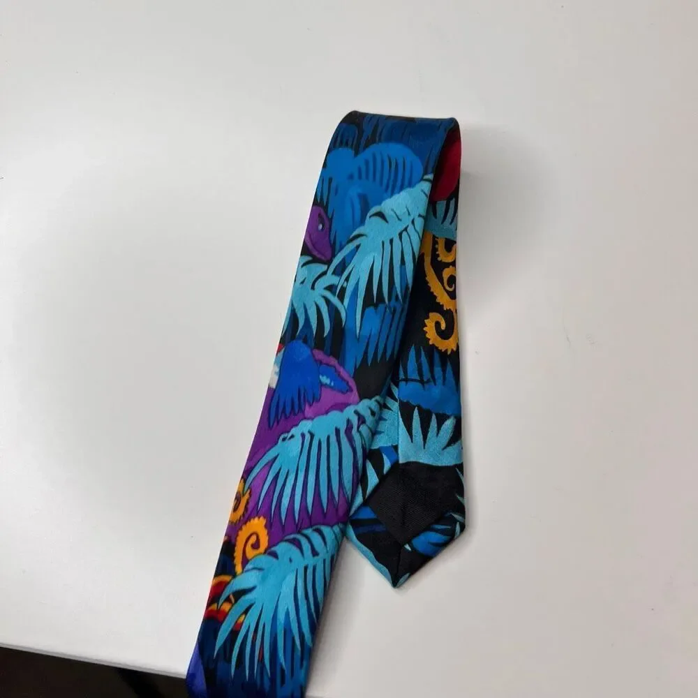 Rossetti silk dinosaurs colorful tie